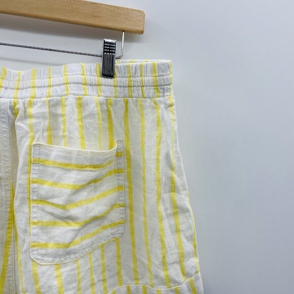 Universal Thread Womens Size Large Striped Drawstring Linen Blend Shorts 633 - Picture 5 of 7